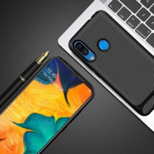 Броньований чохол SGP Carbon для Samsung Galaxy A30/A20 – Чорний