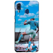 Чехлы с принтом для Samsung Galaxy a20 2019 (A205F) Футболист – Эрлинг Холанд