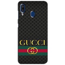 Чохли  GUCCI для Samsung Galaxy A20 2019 (А205F) (AlphaPrint) (Gucci оригінал)