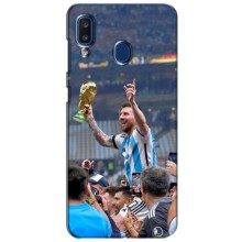 Чехлы Лео Месси Аргентина для Samsung Galaxy a20 2019 (A205F) (Месси король)