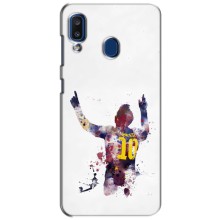 Чехлы Месси для Samsung Galaxy a20 2019 (A205F) (AlphaPrint) (Messi Barca)