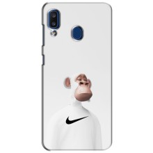 Чехлы с Обезьянами NFT для Samsung Galaxy a20 2019 (A205F) (AlphaPrint) (обезьяна NFT Nike)