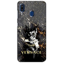 Чехлы VERSACE для Самсунг А20 (2019) (PREMIUMPrint) – AlphaPrint-ген.