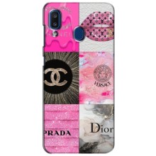 Чехол (Dior, Prada, YSL, Chanel) для Samsung Galaxy a20 2019 (A205F) – Модница