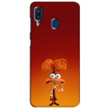 Чехол Головоломка для Samsung Galaxy a20 2019 (A205F) - (AlphaPrint) (Тревожность)