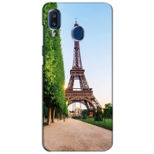 Чохол Ейфелева Вежа Samsung Galaxy a20 2019 (A205F) - (AlphaPrint) (Дорога до Парижу)