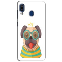 Бампер для Samsung Galaxy a20 2019 (A205F) с картинкой "Песики" – Собака Король