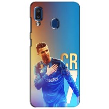 Чехол Криштиану Роналду для Samsung Galaxy a20 2019 (A205F) (AlphaPrint) (CR7 Real)