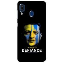 Чехол для Samsung Galaxy a20 2019 (A205F) (AlphaPrint - с принтом Зеленского) – В. Зеленский