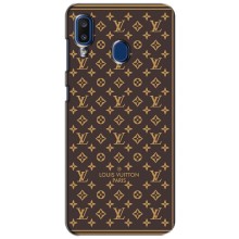 Чехол Стиль Louis Vuitton на Samsung Galaxy a20 2019 (A205F) (Фон Луи Виттон)