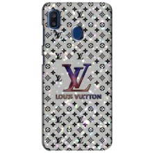 Чехол Стиль Louis Vuitton на Samsung Galaxy a20 2019 (A205F) (Яркий LV)