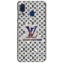 Чехол Стиль Louis Vuitton на Samsung Galaxy a20 2019 (A205F) (Яркий LV)