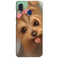Чехол (ТПУ) Милые собачки для Samsung Galaxy a20 2019 (A205F) (Йоршенский терьер)