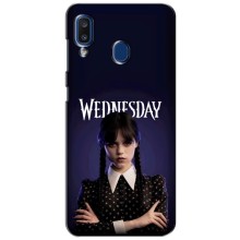 Чехлы Венсдей на Samsung Galaxy a20 2019 (A205F) Уэнсдей (AlphaPrint) (Wednesday)