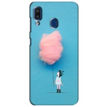 Дівчачий Чохол для Samsung Galaxy a20 2019 (A205F) (Дівчинка з хмаринкою)