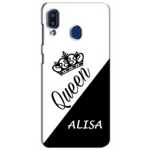 Іменні Жіночі Чохли для Samsung Galaxy a20 2019 (A205F) – ALISA