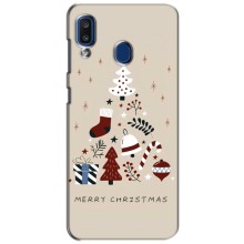 Різдвяні Чохли для Samsung Galaxy a20 2019 (A205F) (VPrint) (Merry Christmas)