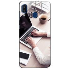 Силіконовий бампер (Працівники) на Samsung Galaxy a20 2019 (A205F) – Офісний працівник