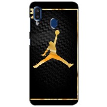 Силиконовый Чехол Nike Air Jordan на Самсунг А20 (2019) (Джордан 23)
