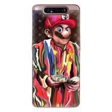 Брендновые Чехлы для Samsung Galaxy a80 2019 ( A805F ) - (PREMIUMPrint) (Mario LV)