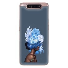 Чехлы (ART) Цветы на Samsung Galaxy a80 2019 ( A805F ) (VPrint) (Цветы на голове)