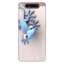 Чехлы с изображением разных животных для Samsung Galaxy a80 2019 ( A805F ) (Геккон)