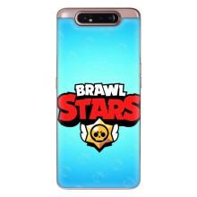 Чехлы Brawl Stars для Samsung Galaxy a80 2019 ( A805F ) (AlphaPrint) – Лого Бравл Старс