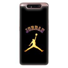 Чехлы для Samsung Galaxy a80 2019 ( A805F ) - с картинкой JORDAN (AlphaPrint) (Jordan Gold)