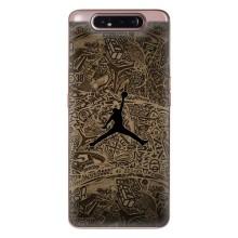 Чехлы для Samsung Galaxy a80 2019 ( A805F ) - с картинкой JORDAN (AlphaPrint) (Logo Jordan)