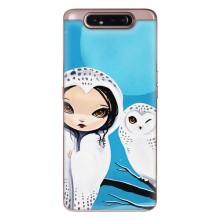 Чехлы с принтом СОВЫ для Samsung Galaxy a80 2019 ( A805F ) – Девочка Сова