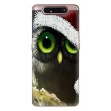 Чехлы с принтом СОВЫ для Samsung Galaxy a80 2019 ( A805F ) – Новогодняя Сова