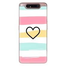 Чохли з тематикою "Маленькі Сердчеки" на Samsung Galaxy a80 2019 ( A805F ) (Гарне сердечко)