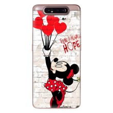 Чехол Disney Mouse Samsung Galaxy a80 2019 ( A805F ) (PREMIUMPrint) (Heart Minni)