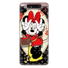 Чехол Disney Mouse Samsung Galaxy a80 2019 ( A805F ) (PREMIUMPrint) (Минни peace)