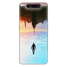 Чехол с человеком пауком для Samsung Galaxy a80 2019 ( A805F ) - (AlphaPrint) (Паук человек)