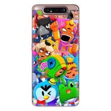 Чехол для Samsung Galaxy a80 2019 ( A805F ) Бравл Старс (VPrint) – Герої Бравл Старс