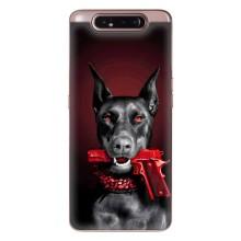 Чехол ДОБЕРМАН для Samsung Galaxy a80 2019 ( A805F ) – Доберман злой