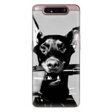Чехол ДОБЕРМАН для Samsung Galaxy a80 2019 ( A805F ) – Опасный доберман