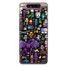 Чехол майнкрафт для Samsung Galaxy a80 2019 ( A805F ) – Все персонажи