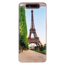 Чехол Эйфелева Башня для Samsung Galaxy a80 2019 ( A805F ) - (AlphaPrint) (Дорога в Париж)