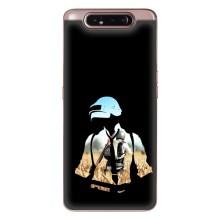 Силиконовый чехол с картинкой "Герой Pubg" на Samsung Galaxy a80 2019 ( A805F ) – Пубг мен