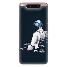 Силиконовый чехол с картинкой "Герой Pubg" на Samsung Galaxy a80 2019 ( A805F ) – В экиперовке