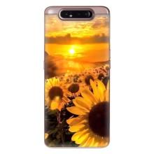 Чохол з Квітами для Samsung Galaxy a80 2019 ( A805F ) – поле соняшників