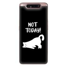 Бампер с изображением Котиков для Самсунг Гелекси А80 (Not Today)