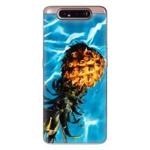 Чехол с изображением  вкусной еды для Samsung Galaxy a80 2019 ( A805F ) – Ананас