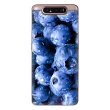 Чехол с изображением  вкусной еды для Samsung Galaxy a80 2019 ( A805F ) – Голубика