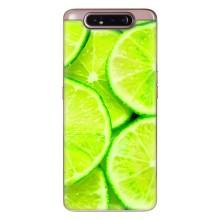 Чехол с изображением  вкусной еды для Samsung Galaxy a80 2019 ( A805F ) – Лайм