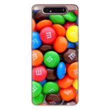 Чехол с изображением  вкусной еды для Samsung Galaxy a80 2019 ( A805F ) – Разноцветные M&M'S
