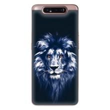 Чехол с картинкой на Samsung Galaxy a80 2019 ( A805F ) – Лев - синий