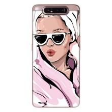 Чехол с картинкой Модные Девчонки Samsung Galaxy a80 2019 ( A805F ) – Девушка в халате